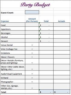 Party Planning Budget Template Lovely Download A Free Party Bud Worksheet which Helps to Party Planning Printable, Party Budget, Event Planning Checklist Templates, Event Planning Worksheet, Party Planning Business, Budget Worksheet, Event Planning Business Cards, Party Planning Checklist, Event Planning Career