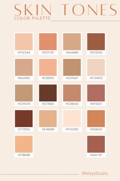 { #colorpalette #colors #brown #cream #skin #skintones #ideas #designers #design } Brown Skin Palette, Dti Skintone Code, Skin Color Hex Code, Cream Tones Colour Palettes, Skin Tone Hex Codes, Pantone Skin Tones, Gacha Skin Tones, Skin Tone Color Codes Dti, Skin Tone Codes