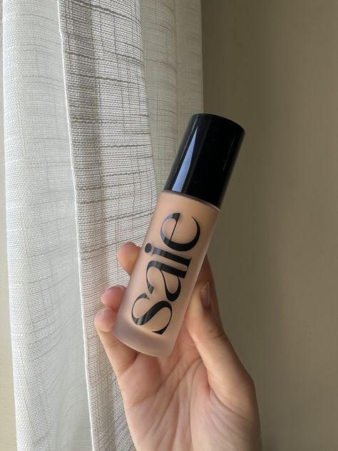 Saie Glowy Hydrobounce Serum Foundation Review With Photos | POPSUGAR Beauty Makeup List, Serum Foundation, Full Makeup, Popsugar Beauty, Makeup Needs, Facial Sunscreen, Glamour Makeup, Skin Products, Clean Makeup