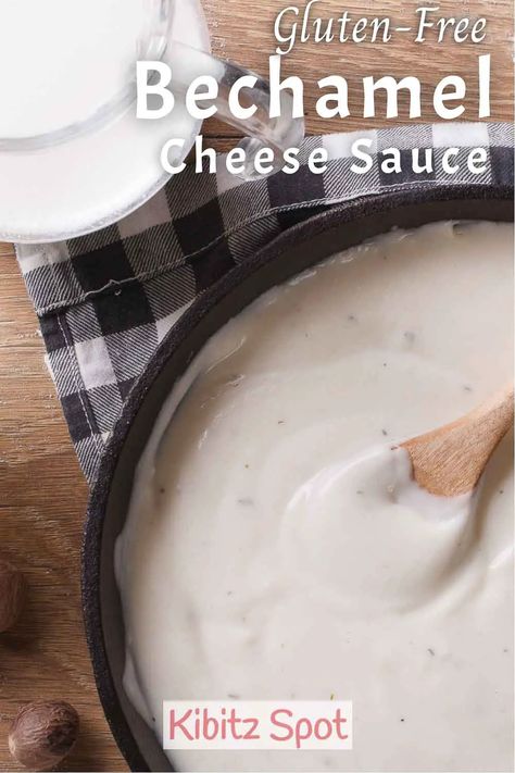 Silky, creamy, and smooth, this cheesy gluten-free bechamel sauce adds richness to any dish. It's easy to make and tastes delicious. Bechamel Cheese Sauce, Sauces Recipes, Bechamel Sauce, Joy Of Cooking, Melting Pot, Everyday Food, Cheese Recipes, Everyday Recipes, Food Bloggers