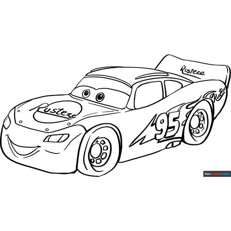 Free Lightning McQueen Coloring Page for Kids Lightning Mcqueen Outline, Lightning Mcqueen Coloring Pages, Lighting Mcqueen Drawing, Lightning Mcqueen Tattoo, Mcqueen Drawing, Lightning Mcqueen Drawing, Printable Cars, Cars Disney Pixar, Tractor Coloring Pages