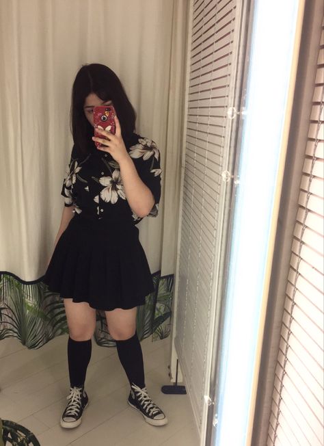 Instagram: @katheriinxx Thick Egirl, Ropa Dark, Real Outfits, Aesthetic Egirl, Wardrobe Capsule, Dresses Style, Korean Fashion Dress, Outfit Women, Swag Style