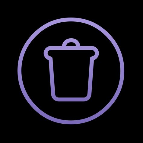 black and purple recycle bin icon Recycle Bin Icon Aesthetic, Recycle Bin Icon, Recycle Bin, Purple Reign, Highlight Icons, Black And Purple, Instagram Highlight Icons, Recycling Bins, Art Aesthetic