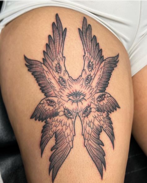 Seriphum Tattoo, Biblical Accurate Angel Tattoo, Biblicly Accurate Angle Tattoo, Real Angel Tattoo, Angel Cat Tattoo, Biblical Angel Tattoo, Symetric Tattoo, Seraphim Angel Tattoo, Accurate Angel Tattoo