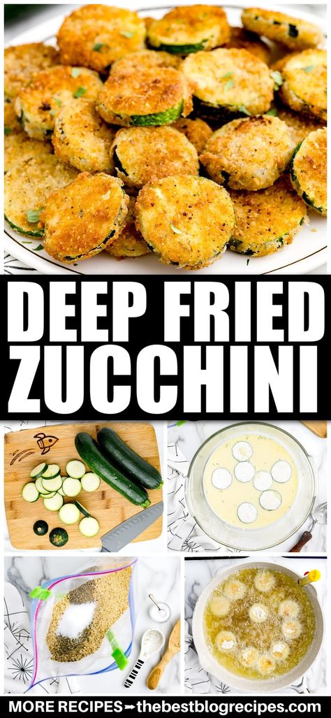 Fried Zucchini Best Fried Zucchini Recipe, Zuchinis Recipe Fried, Pan Fried Zucchini Recipe Easy, Pan Fried Zucchini Rounds, Fried Zucchini, Deep Fried Zucchini, Fried Zuccini, Zucchini Bites, Zucchini Fries