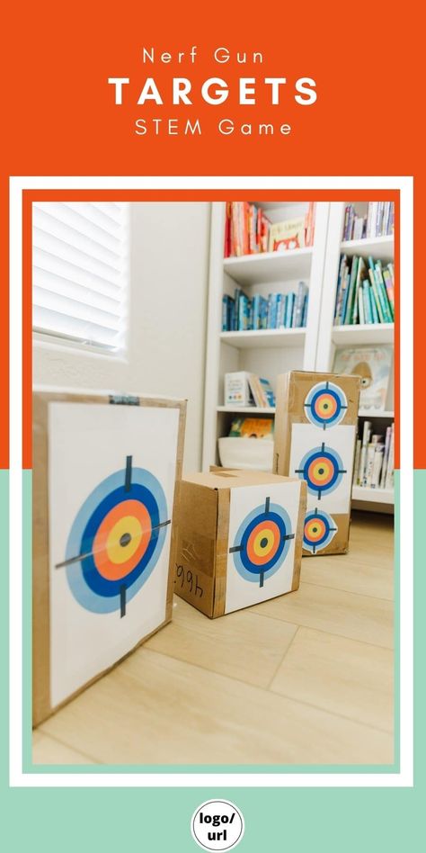 Nerf Target, Nerf Targets Diy, Nerf Games Indoor, Target Printable, Diy Nerf Targets, Battle Party, Nerf Games, Safe Schools, Nerf Birthday Party