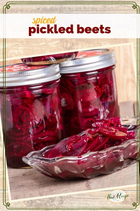 Spiced Pickled Beets Recipe, Refrigerator Canning, Refrigerator Pickled Beets, Canned Pickled Beets, Canning Instructions, Canning Beets, Pickled Beets Recipe, Easy Pickling Recipes, Beets Recipe