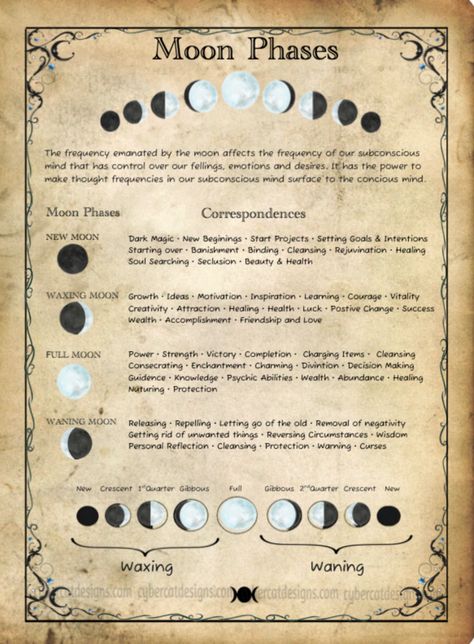 Book of Shadows | Book of Shadows by Cybercat Designs | Page 9 Mini Grimoire, Witchy Knowledge, Spell Ingredients, Magickal Correspondences, Magical Recipes, Divination Witch, Witchy Mama, Witchy Cottagecore, The Moon Phases