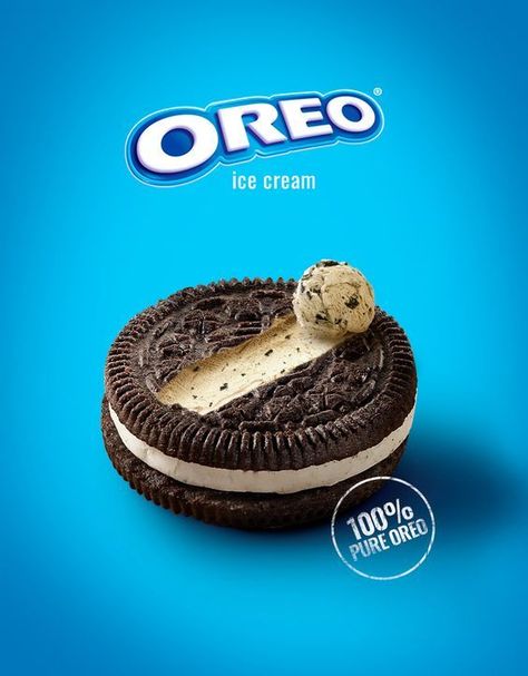 Ice Cream Ads, Snickers Ice Cream, Oreo Ice Cream, 광고 디자인, Creative Advertising Design, Creative Advertising Campaign, Publicidad Creativa, Food Advertising, Food Graphic Design