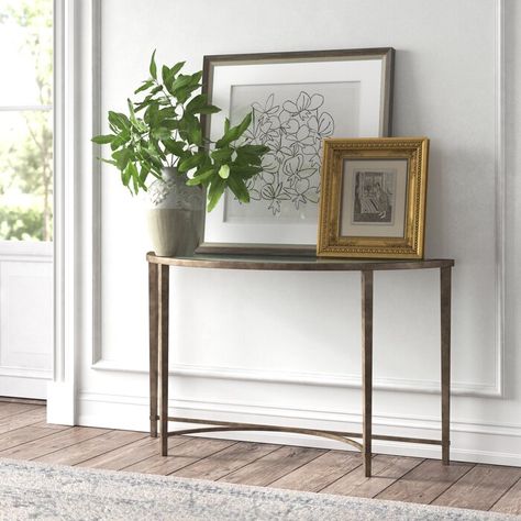 Narrow Entryway, Tufted Loveseat, Kelly Clarkson Home, Console Table Hallway, Table Glass, End Tables With Storage, Wood Console Table, Kelly Clarkson, Wood Console