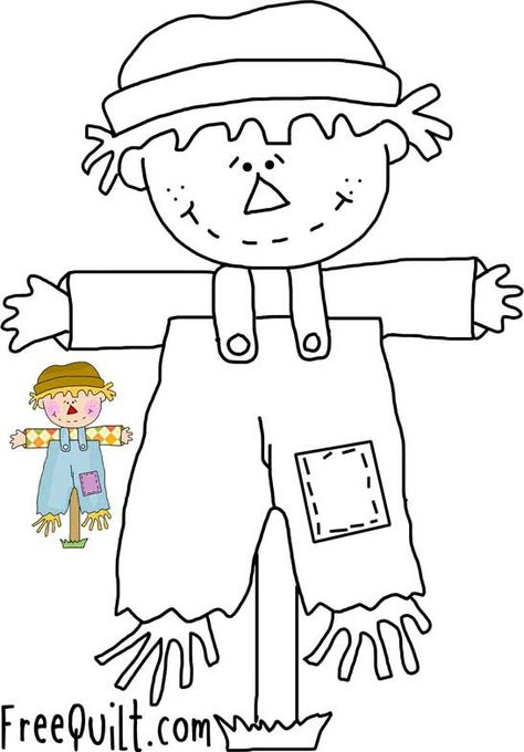 Scarecrow Line Drawing - Fall Applique Designs Scarecrow Costumes, Scarecrow Dress, Fall Applique Designs, Scarecrow Drawing, Drawing Fall, Embroidery Fall, Crows Drawing, Scare Crow, Fall Applique