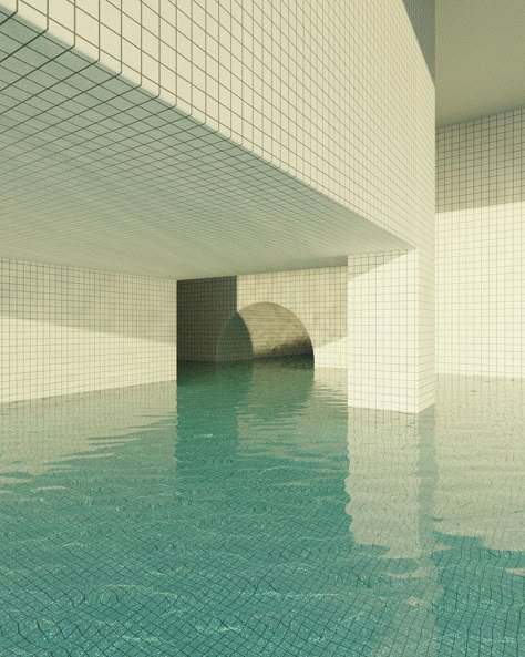 Jared Pike, Liminal Space Wallpaper, Empty Pool, Nostalgic Pictures, Pool Art, The Backrooms, Dream Core, Weird Core, Only Aesthetic