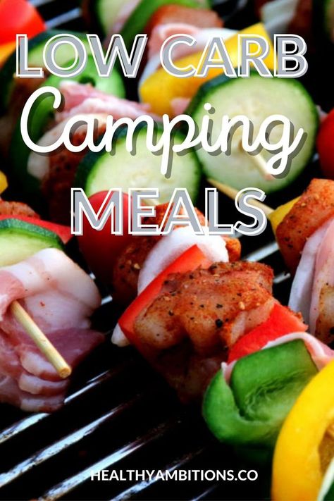 Bariatric Camping Recipes, Low Carb Camping Food, Easy Camping Meals For 2, Camping Meal Prep Ideas, High Protein Camping Meals, Keto Camping Meals, Keto Camping Food Ideas, Keto Camping, Camping Recipes Dinner