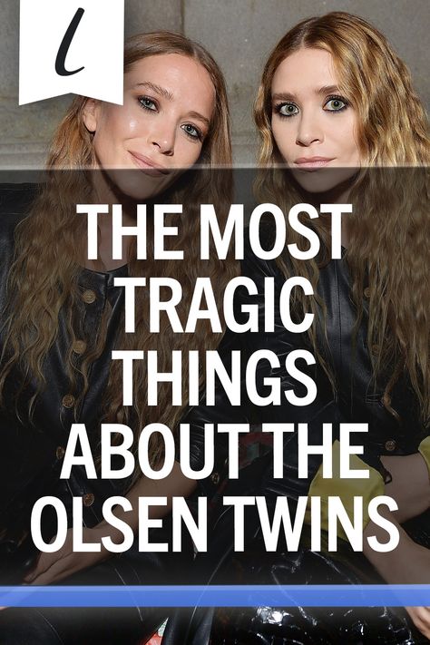 The Most Tragic Things About The Olsen TwinsGrowing up in the spotlight isn't always easy, just ask the Olsen Twins. 💔 The Olsen Twins, Olson Twins 2023, Olsen Twins Aesthetic, Mary Kate And Ashley Olsen Style, Olsen Twin Eye Makeup, Mary Kate And Ashley Olsen, Olsen Twins New York Minute, Teenage Olsen Twins, Olsen Twins And John Stamos