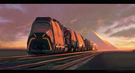 ArtStation - Daily scifi trains, jarkko kinnunen Train Concept Art, Train Concept, Steampunk Gadgets, Traveller Rpg, Future Transportation, Scifi Fantasy Art, World Movies, Train Art, Steampunk Cosplay