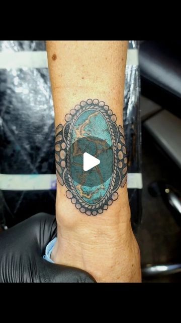 Turquoise Tattoo, Pnw Washington, Cuff Tattoo, Tattoo Bracelet, Wrist Tattoo, Turquoise Bracelet Cuff, November 13, Turquoise Cuff, Tattoo Ink