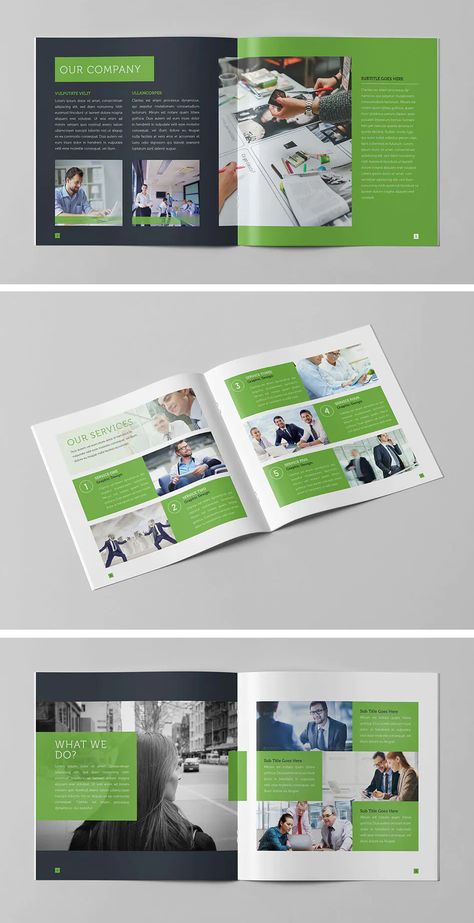 Brochure Square Design, Square Brochure Design Layout, Square Brochure Design, Brochure Design Layouts, Newsletter Layout, Yearbook Layouts, Corporate Brochure Design, Square Brochures, Graphic Design Brochure