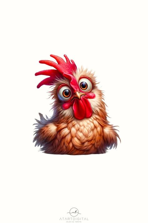 Chicken Cartoon, Chicken Png, Animal Paintings Acrylic, Cartoon Chicken, Cute Chicken, Paintings Acrylic, Funny Chicken, Cute Chickens, Chickens And Roosters