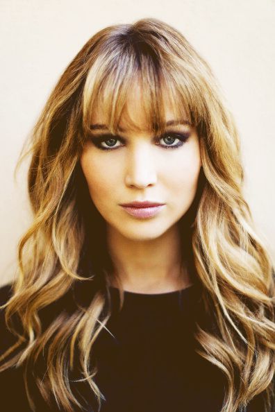 Lovely Bangs. Bangs Thick, Jennifer Lawrence Hair, Curly Bangs, Ombre Hair Color, Long Blonde, Short Hairstyle, Hair Envy, Jennifer Lawrence, Great Hair