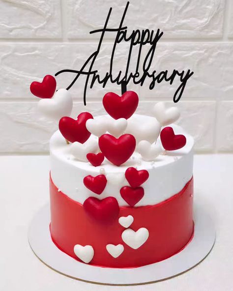 Red and white heart theme anniversary cake 🎂 Cake for love 💞 #anniversarycakeideas #anniversaryreels #anniversary #love #lovemywork #love #heart #heartstopper #cakedesign #cakedecorating #cakeart #cake #cakes #bestcakeinahmedabad #bestcakeintown #chandkhedacakes #gandhinagarcakes #homebaker #homebaking #trending #entrepreneur #bussiness #baker #instafood #instacake Cake For 1st Anniversary, Love Anniversary Cake, Cake For Love, Anniversary Theme Cake, Heart Theme, Wedding Anniversary Cakes, 6th Wedding Anniversary, Birthday Cake With Flowers, Love Anniversary