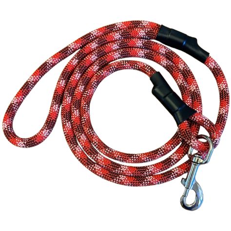 Introducing the leash that started it all for Mountain Dog! Mountain Dog’s Original Clip Leash, loved since 2009, features a handle and clip and is available in lengths from 2’ to 10’. Handcrafted in the USA from recycled climbing rope, it uses industrial aluminum clamps covered with heavy-duty heat shrink tubing for a clean look. Made with 10.5 mm thick UIAA certified dynamic rock climbing rope, it’s incredibly strong and durable. FEATURES AND BENEFITS 6ft Assembled by hand in the U.S.A. from r