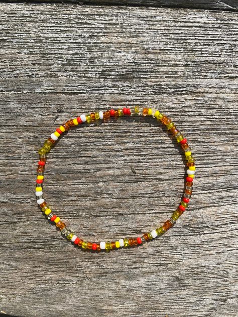 Seed Bead Bracelets, Orange Yellow, Beaded Bracelet, Seed Beads, United Kingdom, Beaded Bracelets, Bracelet, Orange, Yellow