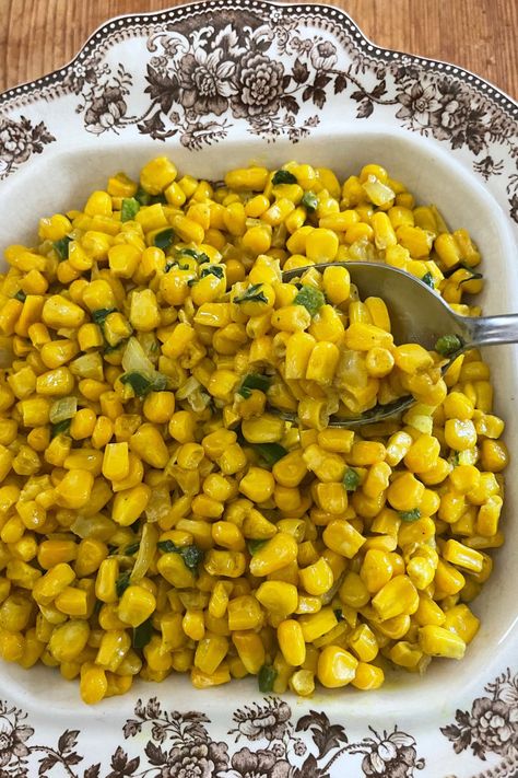 The BEST Curried Creamed Corn Recipe | Montana Happy Corn Curry Recipe, Crispy Corn Recipe, Sweet Corn Recipes, Creamed Corn Recipes, Best Curry, Corn Recipe, Indian Corn, Creamed Corn, Corn Recipes