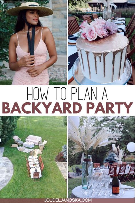 Bbq Birthday Party Ideas For Adults, Outside Birthday Dinner Ideas, Backyard 50 Birthday Party Ideas, Fun Backyard Birthday Party Ideas, Rustic Garden Birthday Party Ideas, Backyard Soiree Party, Lawn Dinner Party, 40th Outdoor Birthday Ideas For Women, Party In Backyard Ideas