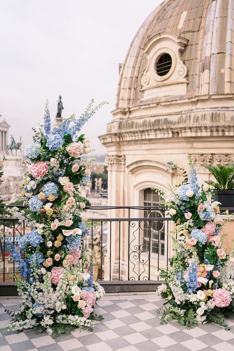 An Elegant Styled Shoot With Pastel Florals Photographed In Italy ~ WedLuxe Media Wildflower Wedding Theme, Pastel Bouquet, Phuket Wedding, Spring Wedding Bouquet, Dubai Wedding, Historic Architecture, Wedding Day Inspiration, White Wedding Flowers, Ceremony Flowers