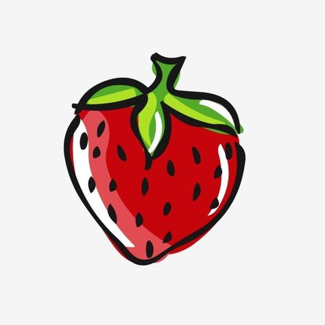 fruit clipart,food element,hand drawn food,cartoon food,hand drawn fruit,cartoon fruit,cartoon strawberry,fruit logo,strawberry clipart Cute Drawings Fruit, Strawberry Art Cute, Strawberry Drawing Cute, Strawberry Cartoon Drawing, Fresa Dibujo, Strawberry Drawings, Strawberry Logo, Strawberry Vector, Strawberry Cartoon