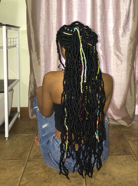 Faux locs Faux Locs, Crochet Hair Styles, Embroidery Floss, Locs, Braided Hairstyles, Beauty And Personal Care, Black Women, Hair Care, Embroidery