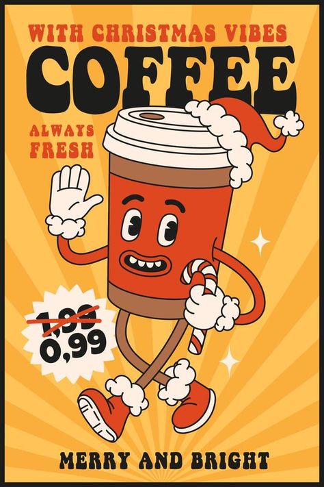 Christmas market street foods and drinks. Poster, flyer, menu design with coffee, candy, cocoa. Drinks Poster, Coffee Candy, Foods And Drinks, Street Foods, Vector Christmas, New Year Designs, Market Street, Vector Drawing, Christmas Vectors