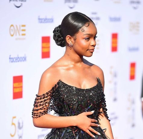 Marsai Martin, 2024 Hairstyles, Black Girls Hairstyles, Ponytail Hairstyles, Black Is Beautiful, A Black, Girl Hairstyles, Natural Hair, African American