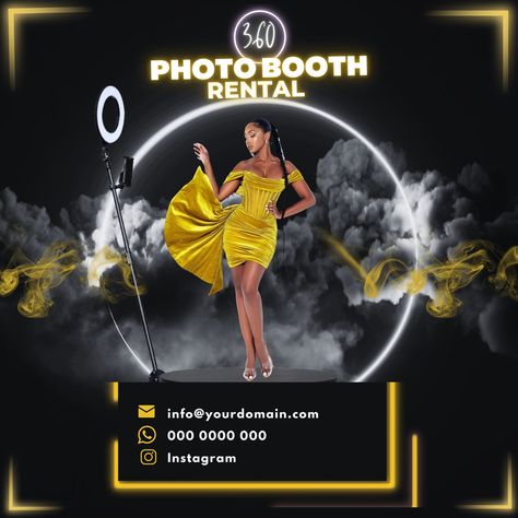 360 Photo Booth Price List, Photo Booth Flyer, Photo Booth Logo Design, 360 Photo Booth Flyer, 360 Photo Booth Ideas, Photobooth Business, 360 Video Booth, Photo Booth Machine, 360 Photobooth