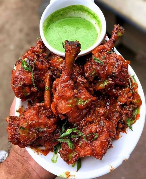 Chicken Lollipops Recipe Indian, Chicken Lollipop, Best Whatsapp Status, Chicken Lollipops, Spicy Chicken Recipes, State Foods, Tasty Chicken, Paneer Recipes, Easy Food Art