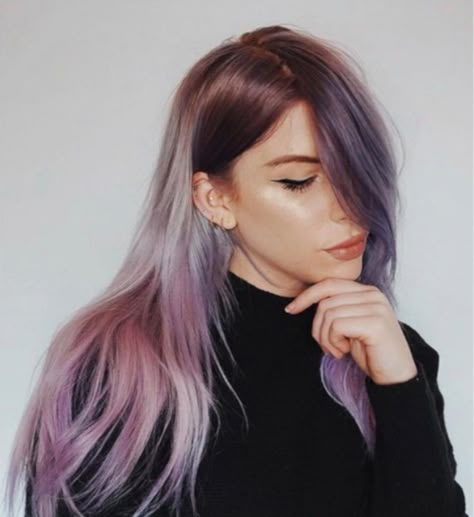 Lavender Hair Colors, Arctic Fox Hair Color, Lilac Hair, Lavender Hair, Hair Color Purple, Pastel Hair, Hair Envy, Grunge Hair, Ombre Hair