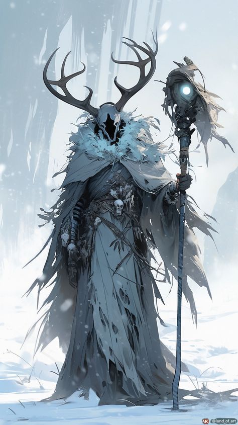 Did you like the art and want it in higher resolution? Follow the link and check out the album - https://t.me/arttach Winter Wolf Dnd, Astral Elf Male Character Art, Male Drow Character Art, Warlock Dnd Aesthetic, Rune Knight Dnd, Storm Druid, Winter Fey, Fantasy Design Art, Arctic Druid