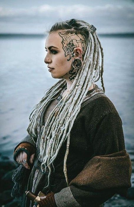 12 Coolest Viking Hairstyles Women in 2023 - The Trend Spotter Viking Hairstyles For Women, Viking Hairstyles Women, Half French Braids, Norse Warrior, Viking Hairstyles, Lagertha Hair, Partial Dreads, Viking Queen, Look Confident