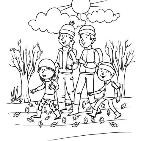 fall walk coloring page Fall Leaves Coloring Pages, Fall Coloring Sheets, Coloring Pages Nature, Beach Coloring Pages, Fall Coloring, Photo Tag, Rainbow Canvas, Quote Coloring Pages, Summer Coloring Pages