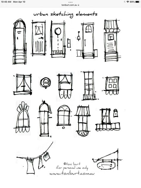 Sketches Of Houses Architecture, House Cute Drawing, City Drawing Reference, Building Sketches Simple, Drawing Ideas Pen, Building Sketches, Drawing Buildings, Sketching Lessons, Urban Drawing