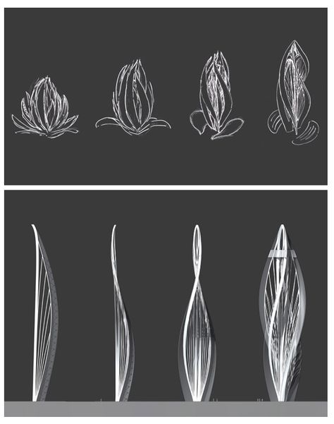 Biomimicry Architecture, متحف فني, Bionic Design, Concept Models Architecture, Genius Loci, Conceptual Architecture, Parametric Architecture, Architecture Design Sketch, Skyscraper Architecture