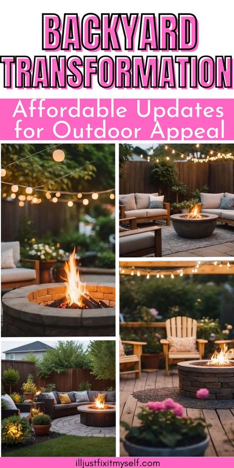 Transform your backyard without breaking the bank! Budget Friendly Patio Ideas, Outside Oasis Backyards, Small Back Yard Ideas On A Budget Simple Patio Design, Affordable Backyard Landscaping, Inexpensive Outdoor Patio Ideas, Backyard Updates On A Budget, Outdoor Ideas On A Budget, Diy Cheap Backyard Ideas, Patio Ideas On A Budget Backyard