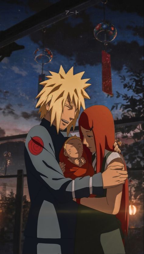 Kushina, Minato and Naruto ❤️ Minato Kushina And Naruto, Minato Kushina Wallpaper, Naruto Family Wallpaper, Minato And Kushina Wallpaper, Naruto Minato And Kushina, Minato Kushina Naruto, Minato And Naruto, Kushina And Minato, Minato X Kushina