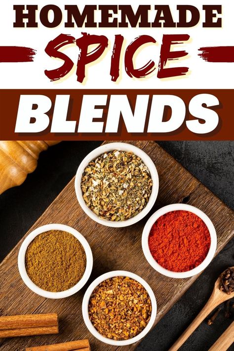 These homemade spice blends add so much flavor to your meals! From Cajun to Creole to Italian, skip the jarred stuff and make your own seasonings at home. Must Have Spices, Make Your Own Seasonings, Dry Seasoning Mixes, Homemade Seasoning Salt, Easy Homemade Biscuits, Romantic Dinner Ideas, Man Recipes, Homemade Dry Mixes, Spice Combinations