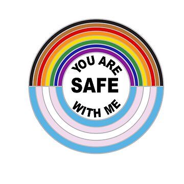 "You Are Safe With Me" Sticker for Sale by PinPenMerger | Redbubble Safe With Me, Me Sticker, Need A Change, Lee Miller, Plastic Stickers, Social Services, Stylish Hats, Aesthetic Stickers, A Word