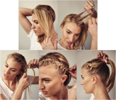 Keep your hair in place on race-day with this cute 'do! Double French Braid, Race Day Hair, Running Hair, Mma Hairstyles, Headband Braid, Running Hairstyles, Double French Braids, Running Magazine, Triathlon Training