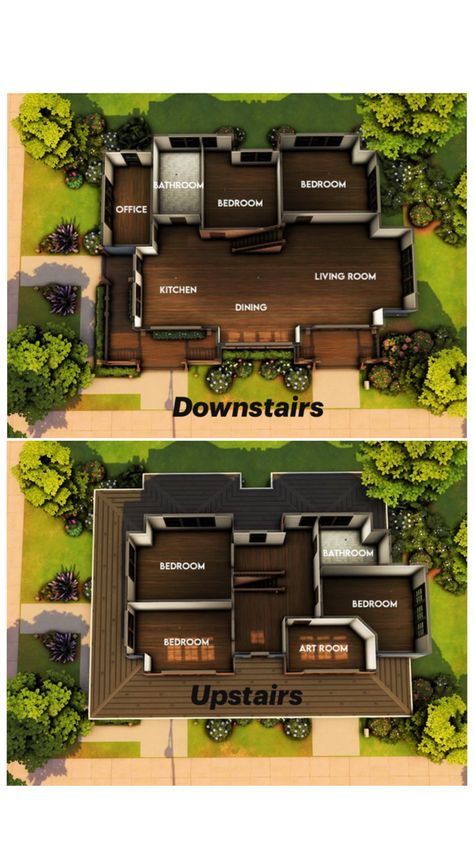 Sims House Design Floor Plans, Sims 4 Houses Layout, The Sims 4 Lots, Sims Freeplay Houses, House Flippers, Sims 4 House Plans, Sims 4 House Building, Sims 4 House Design, Casas The Sims 4