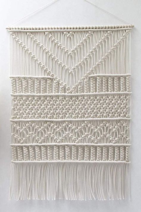 Macrame Idea, Macrame Curtains, Macrame Inspiration, Handmade Wall Hangings, Wall Macrame, Art Macramé, Pola Macrame, Makramee Diy, Macrame Backdrop