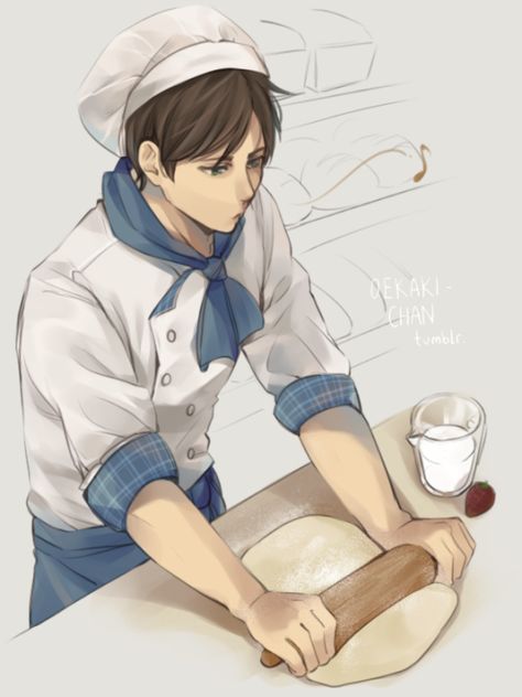 Just According to Keikaku Chef Anime Character Design, Chef Poses Drawing, Male Chef Character Design, Anime Chef Guy, Chef Character Art, Cook Anime, Chef Character Design, Cooking Boy, Anime Chef