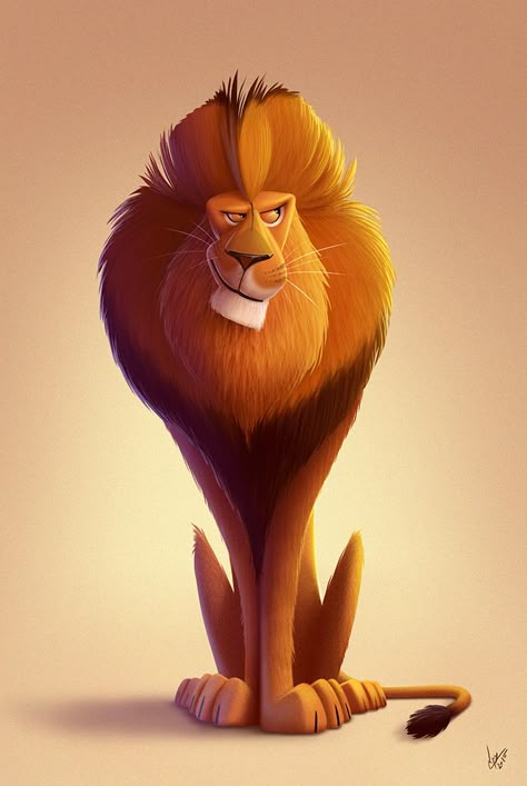 ArtStation - animal character design, Eran Alboher Animal Caricature, Animal Character Design, Character Design Cartoon, Animal Character, Art Et Illustration, Arte Animal, A Lion, Illustration Character Design, Cute Creatures